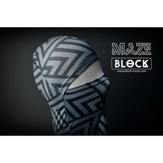 ภาพหน้าปกสินค้าโม่ง Block กัน UV แบบ Open face ลาย MAZE Grey ลายใหม่ ซึ่งคุณอาจชอบราคาและรีวิวของสินค้านี้