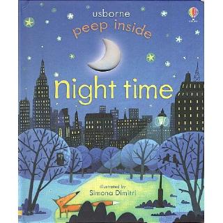 DKTODAY หนังสือ USBORNE PEEP INSIDE NIGHT TIME