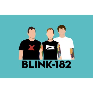 Blink182  บลิงก์182 โปสเตอร์ วอลเปเปอร์ ตกแต่งผนัง วงดนตรี Poster โปสเตอร์วินเทจ