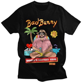 เสื้อยืดแขนสั้น พิมพ์ลายอัลบั้มเพลง Bad Bunny UN VERANO SIN TI สไตล์ฮิปฮอป โอเวอร์ไซซ์ แฟชั่นฤดูร้อน สําหรับผู้ชาย และผู