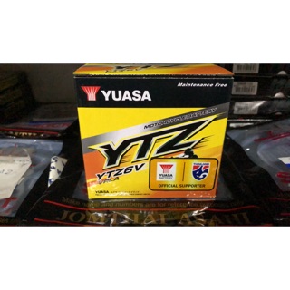 แบตเตอรี่ Yuasa (YTZ6V) - ใช้กับรถมอเตอร์ไซด์ Click 125 I / PCX / N- Max / CBR 150 เก่า