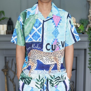 ภาพหน้าปกสินค้าCurve SET23 เสื้อฮาวายลายเสื้อ สัตว์ป่า ใส่ได้ทั้งชายและหญิง ที่เกี่ยวข้อง