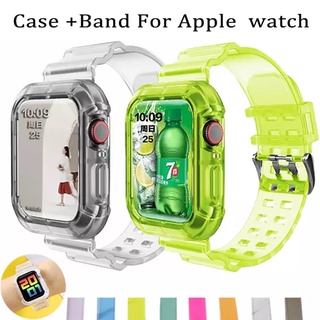 ภาพขนาดย่อของภาพหน้าปกสินค้าสายนาฬิกาข้อมือซิลิโคนใส สําหรับ Apple Watch Series 8 7 6 5 4 3 2 1 Iwatch 42 มม. 44 มม. 38 มม. 40 มม. 42 มม. จากร้าน geekthink.th บน Shopee