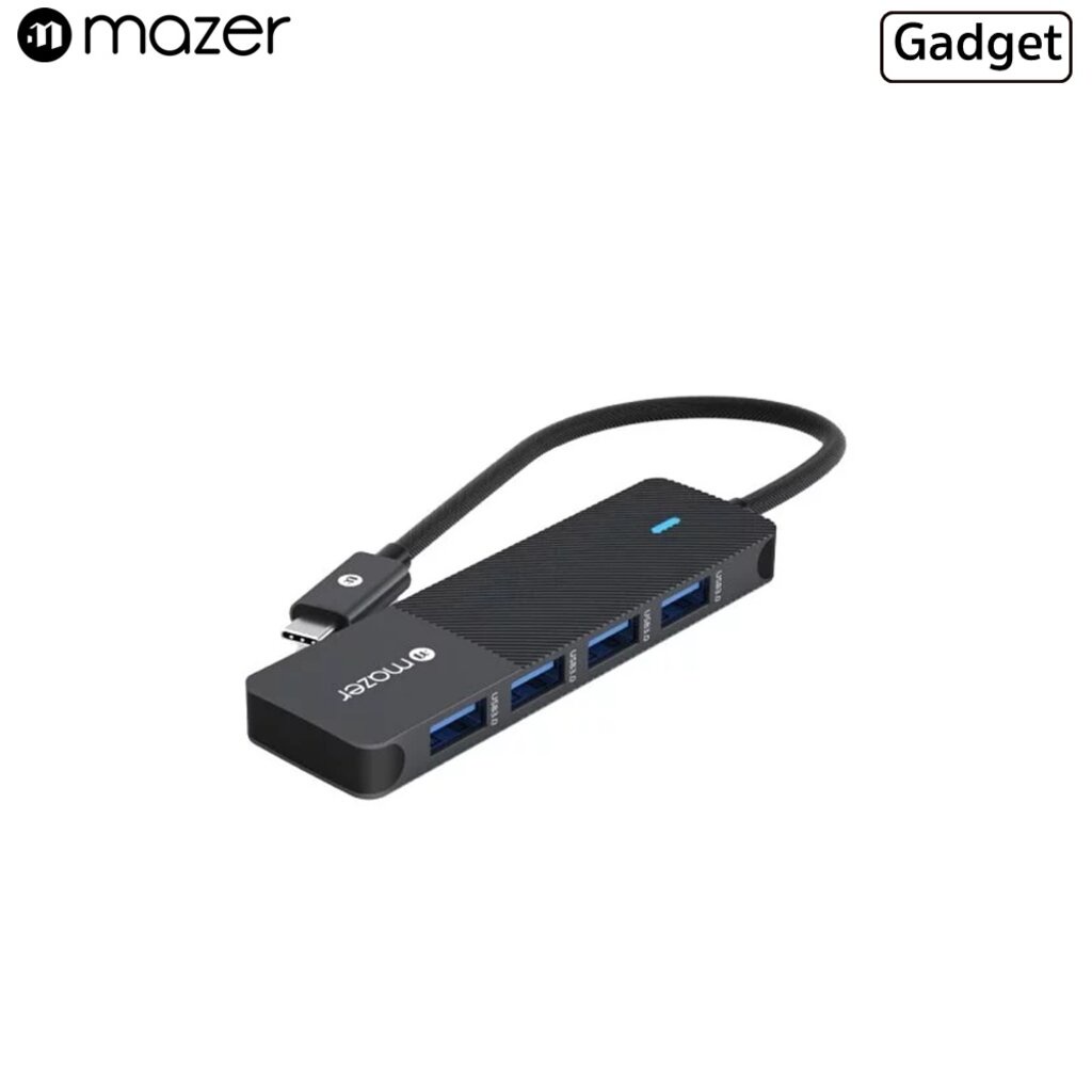 mazer-usb-c-multimedia-pro-hub-4-in-1-black-edition-อุปกรณ์เชื่อมต่อเกรดพรีเมี่ยม-รองรับ-อุปกรณ์อื่นๆที่รองรับ-usb-c