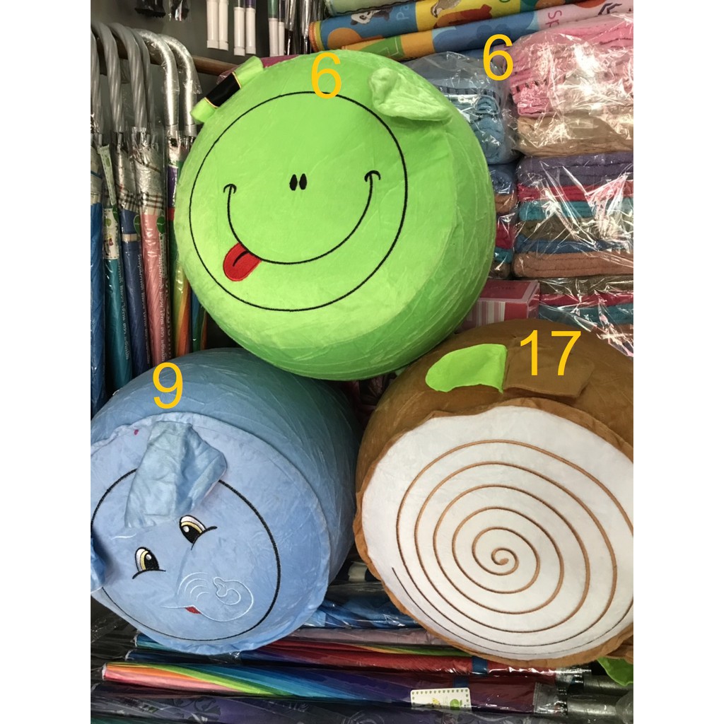 เก้าอี้เป่าลมลายการ์ตูน-ที่นั่งเด็ก-ผู้ใหญ่-ขนาด-35-50-cm