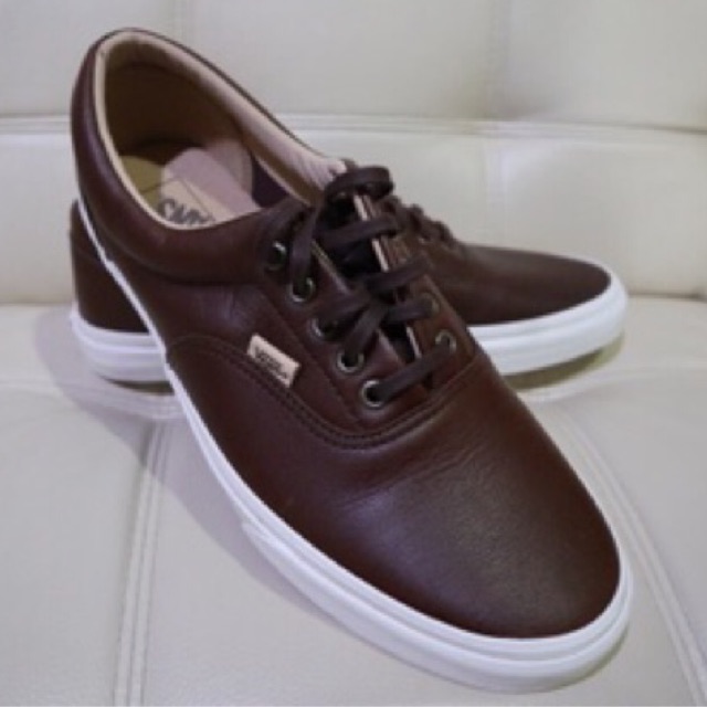 Vans era lux leather sale