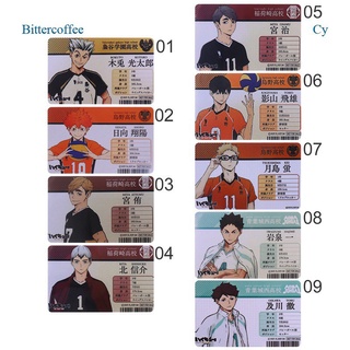 Bittercoffee การ์ด ลายอะนิเมะ Haikyuu Shoyo Hinata Shonen