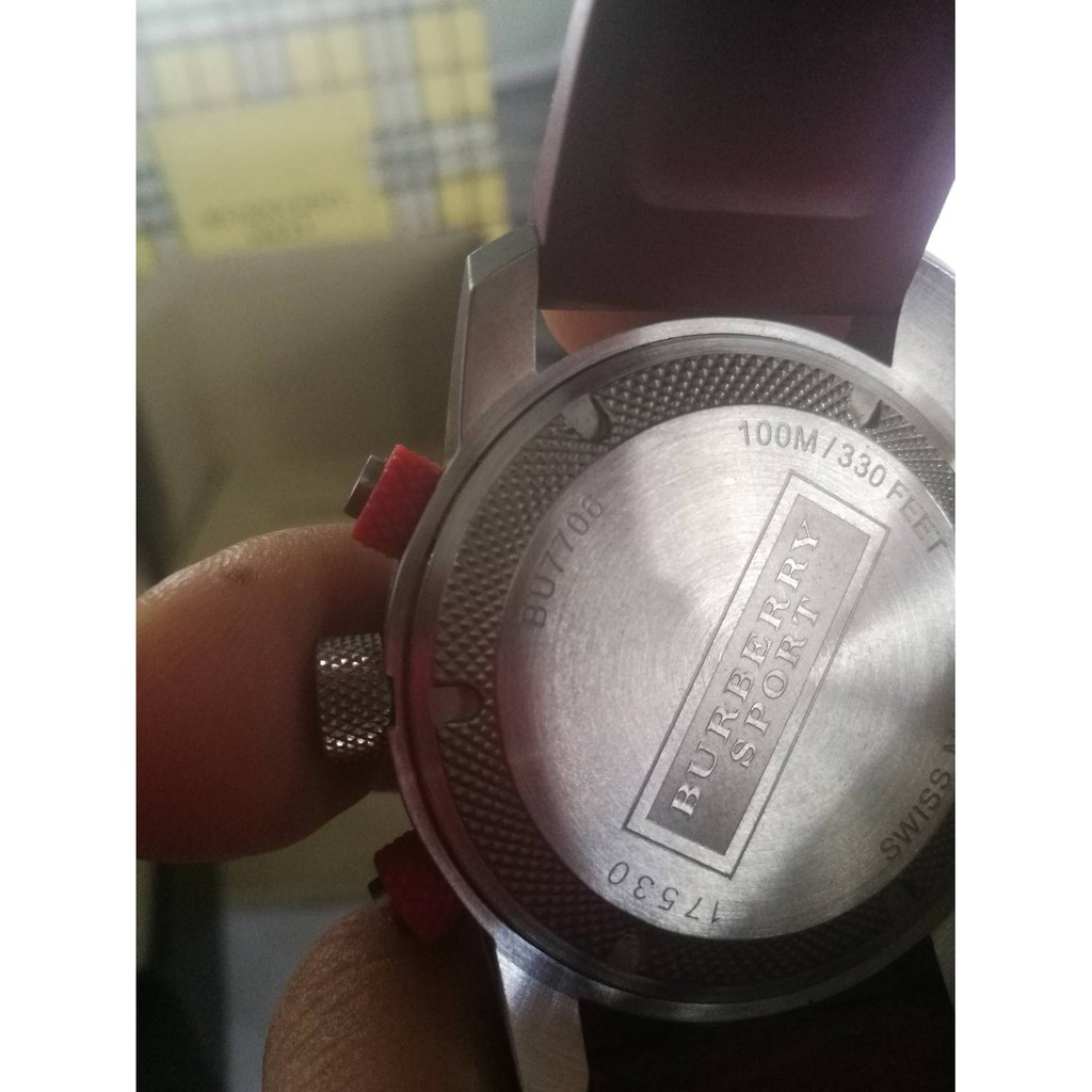 Sale Burberry Sport Chronograph Mens Watch Model BU7706 42 Shopee Thailand