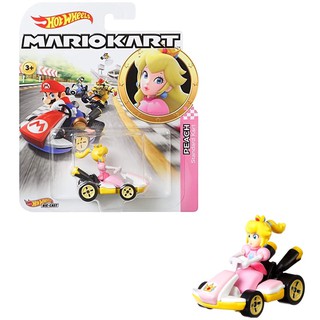 แท้ 100% จากญี่ปุ่น ฮอตวิล รถมาริโอ้ คาร์ท Hot Wheels Mario Kart Mattel Minicar (Princess Peach)