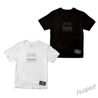 เสื้อยืดโอเวอร์ไซส์เสื้อยืดคอกลมแบรนด์ KWAKK!! – WRATH IS-3XL