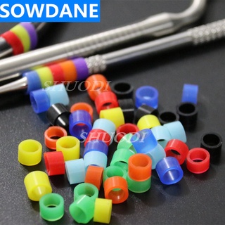 500 Pcs ( 10 bags ) Autoclavable Universal Dental Universal Silicone Instrument Color Code Ring Rings (Dia.5mm)