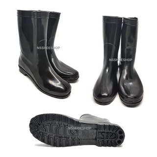 ภาพขนาดย่อของภาพหน้าปกสินค้ารองเท้าบูทกันน้ำ สีดำ Dinos 103 รองเท้าบู๊ต จากร้าน nsshoeshop บน Shopee ภาพที่ 2