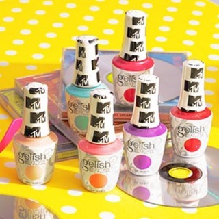 GELISH Gel colors MTV New Collection.สีเจลคอลเล็คชั่นใหม่ล่าสุด มีชิมเมอร์ประกายสวย รักเล็บ ทาต่อเนื่องได้เล็บไม่เสีย