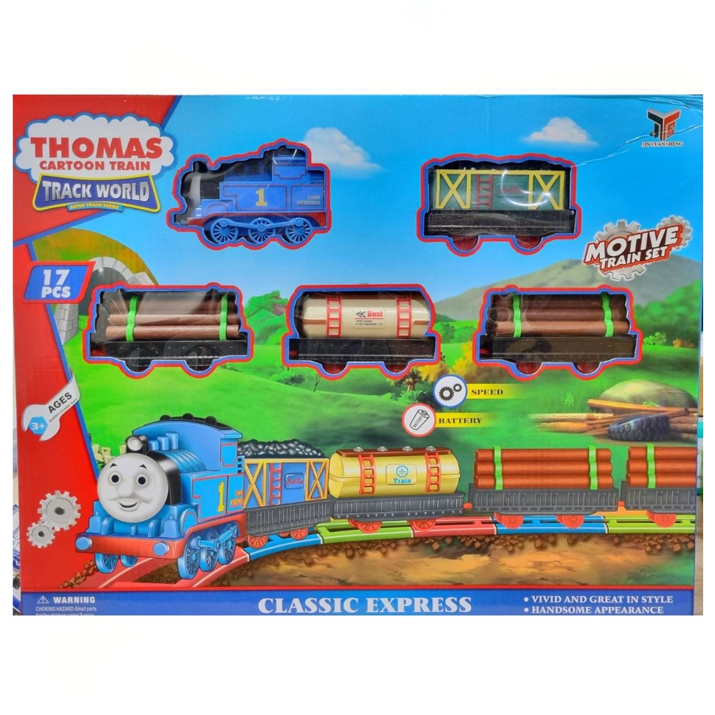 ของเล่นเด็ก-รถไฟโทมัสพร้อมราง-รถไฟโทมัส-แบบ-3-4-และ-5-โบกี้-รถไฟพร้อมราง-ของเล่นสุดฮิต-ty012