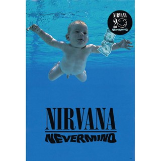 โปสเตอร์ Nirvana เนอร์วานา Nevermind เคิร์ท โคเบน วง ดนตรี  โปสเตอร์ ติดผนัง สวยๆ poster 34.5 x 23.5 นิ้ว โดยประมาณ