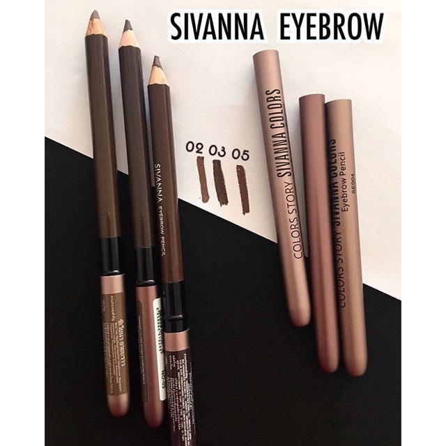 ภาพสินค้า️Sivanna Eyebrow Pencil ES004 : ซิวานน่า ดินสอเขียนคิ้ว ติดทน กันน้ำ เขียนคิ้ว x 1 ชิ้น dayse จากร้าน dayse บน Shopee ภาพที่ 3