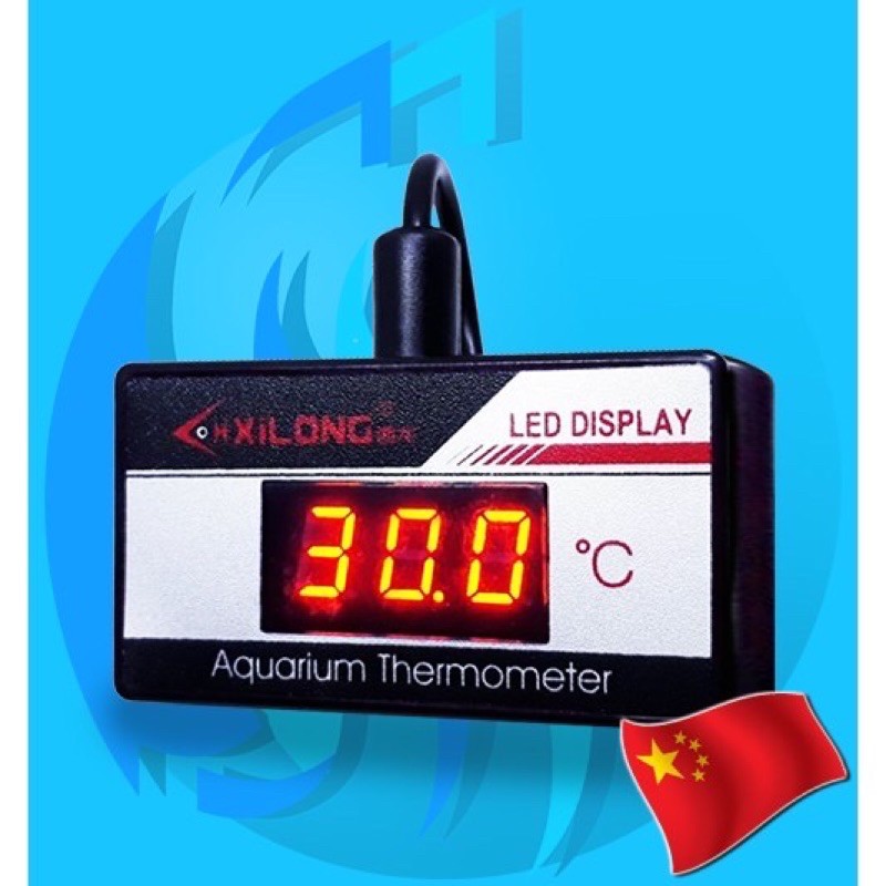 เครื่องวัดอุณหภูมิดิจิตอล-จอ-led-xilong-thermometer-digital-led-display-aquarium-water-thermometer