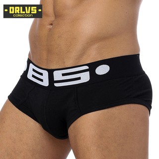 [ORLVS]Men Underwear BS Briefs Sexy Breathable Briefs Cotton Comfortable Underpants BS102