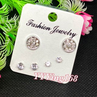 YYYing168| ต่างหู set 3 คู่ Cute earrings everyday look