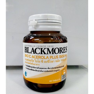 BLACKMORES Bio C Acerola Plus 40 เม็ด แบลคมอร์ส ไบโอซี อะซีโรลา พลัส วิตามินซี