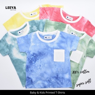 สินค้า Leeya เสื้อยืดเด็ก (ลายมัดยอม) เสื้อยืดเด็กชาย เสื้อผ้าเด็ก เสื้อยืดเด็กชาย Baby & Kids Tshirt