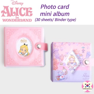 [Daiso Korea] Disney Alice Photo Card 3 Hole Binder Photo Album & Refill, Binder Type, Collect Book, Call Book, Idol