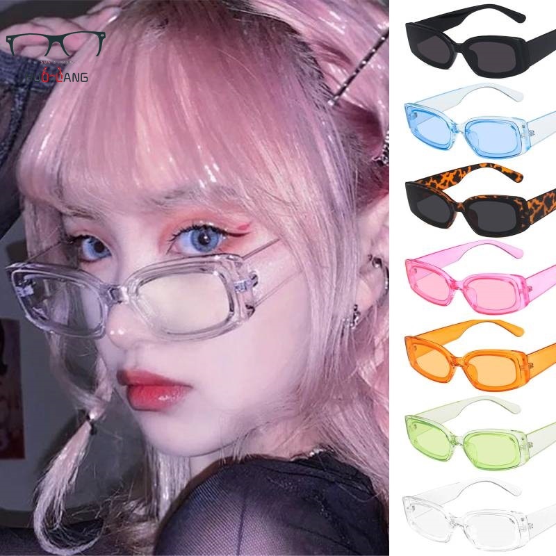 ภาพหน้าปกสินค้าMOUYU แว่นกันแดดบันจีใหม่ปี 2021 ใหม่บันจีแว่นกันแดดแบบฮิปฮอปแว่นกันแดดแบบสันอกสั่นสะเทือนด้วยเสียงสีแดง แว่นตาแบบเกาหลี แว่นกรอบเล็ก