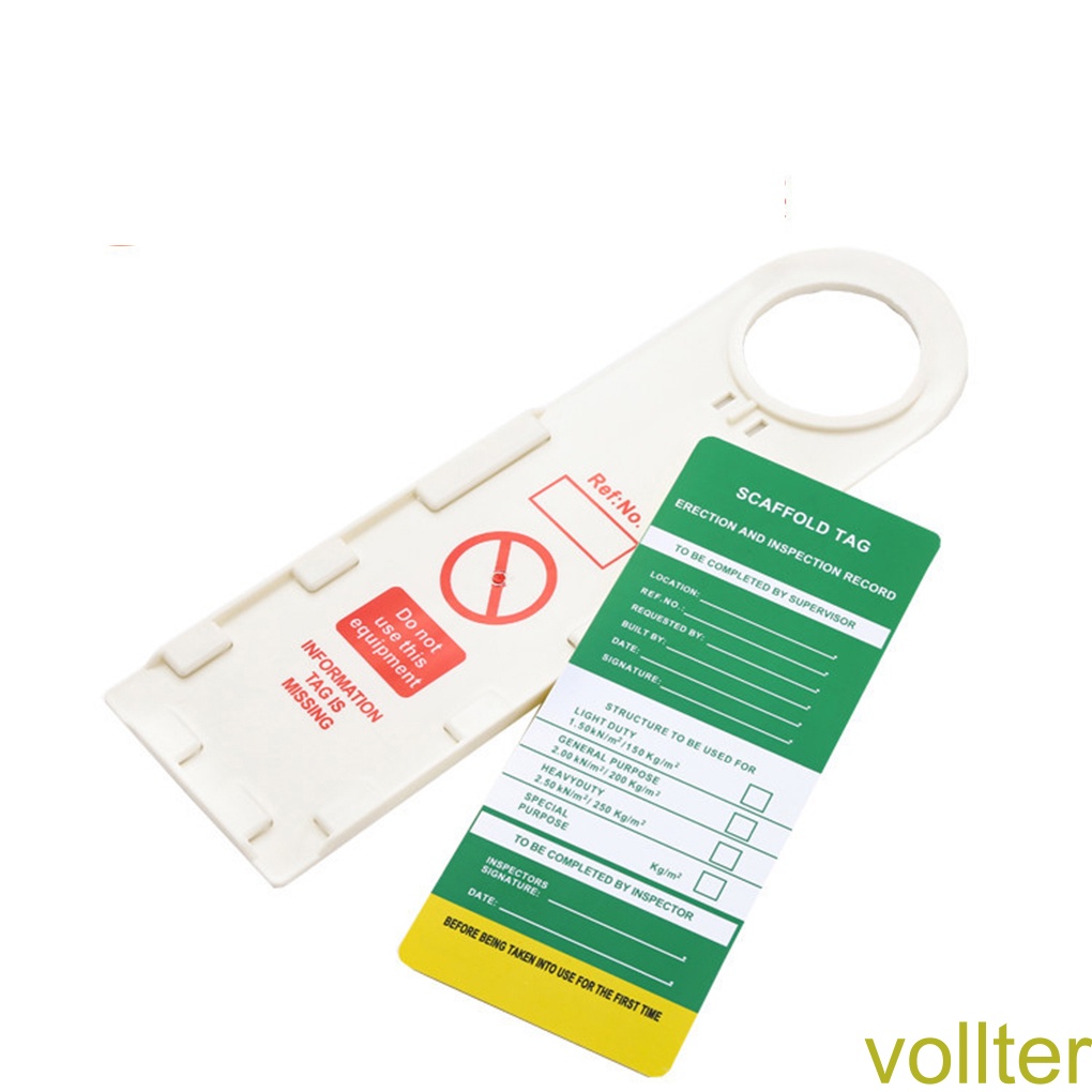 [Voll]10pcs Scaffold Status Holder Tags ABS Safety Warning Signs ...