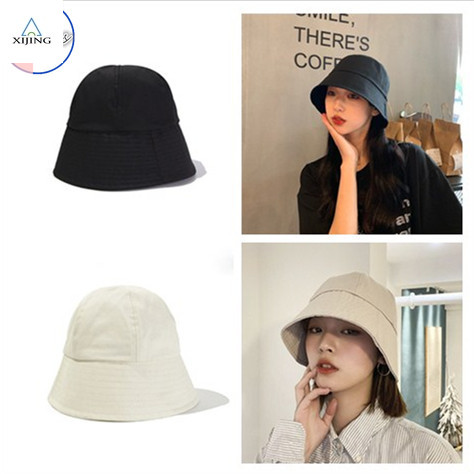 ภาพหน้าปกสินค้าหมวกบักเก็ตสีพื้นแฟชั่นสไตล์เกาหลี