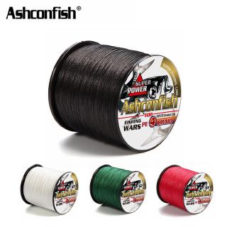 Ashconfish 300 เมตร 4 Strands No Fading Dyneema สายเบ็ดถัก 6-60 Lb Pe สําหรับตกปลา