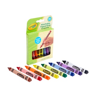 ภาพขนาดย่อของภาพหน้าปกสินค้าCrayola สีเทียนล้างออกได้ แท่งสามเหลี่ยม 8สี จากร้าน cyberdict_technology บน Shopee