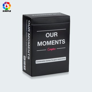 สินค้า Our Moments Board Games Couple 100 thought provoking conversation STARTERS for GREAT Relationships  Couples Card Game