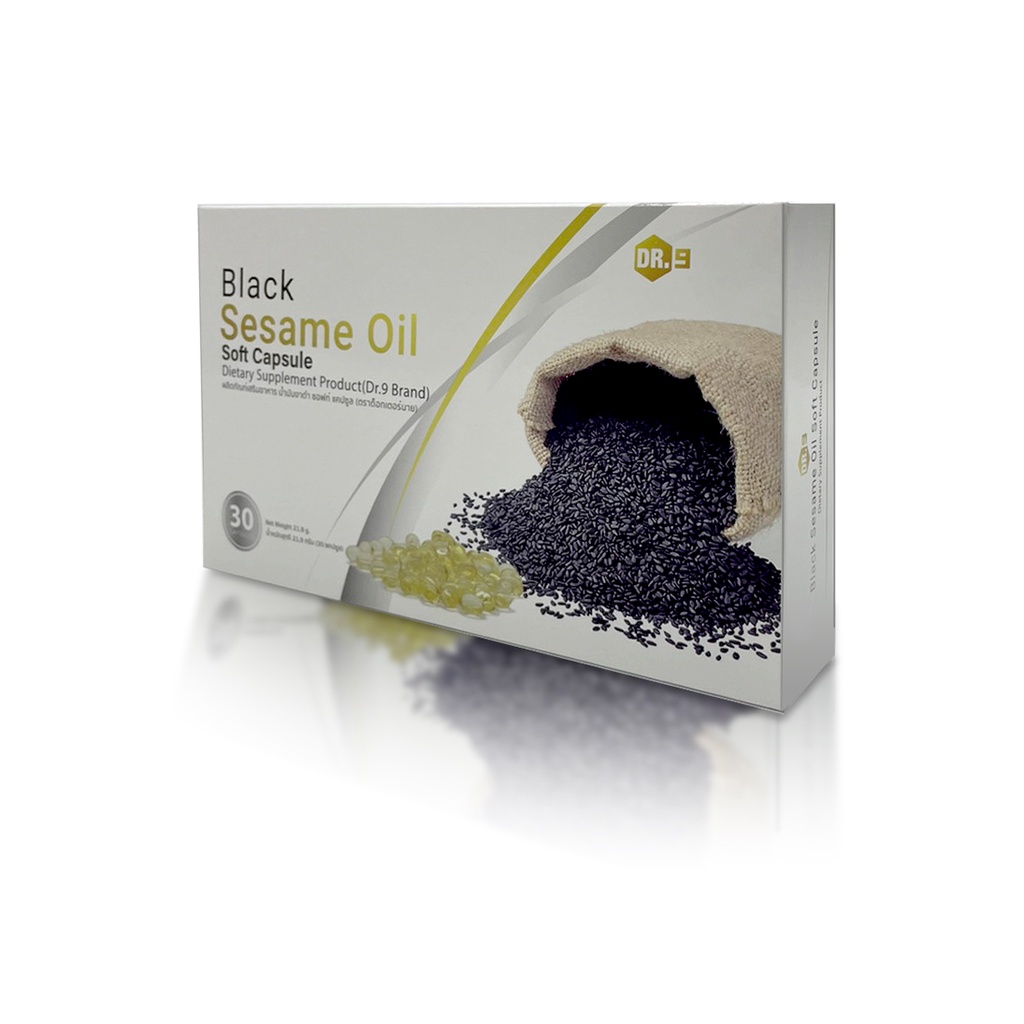 ผลิตภัณฑ์เสริมอาหาร-น้ำมันงาดำ-black-sesame-oil-soft-capsule-แบล็คเซซามิ-30-แคปซูล