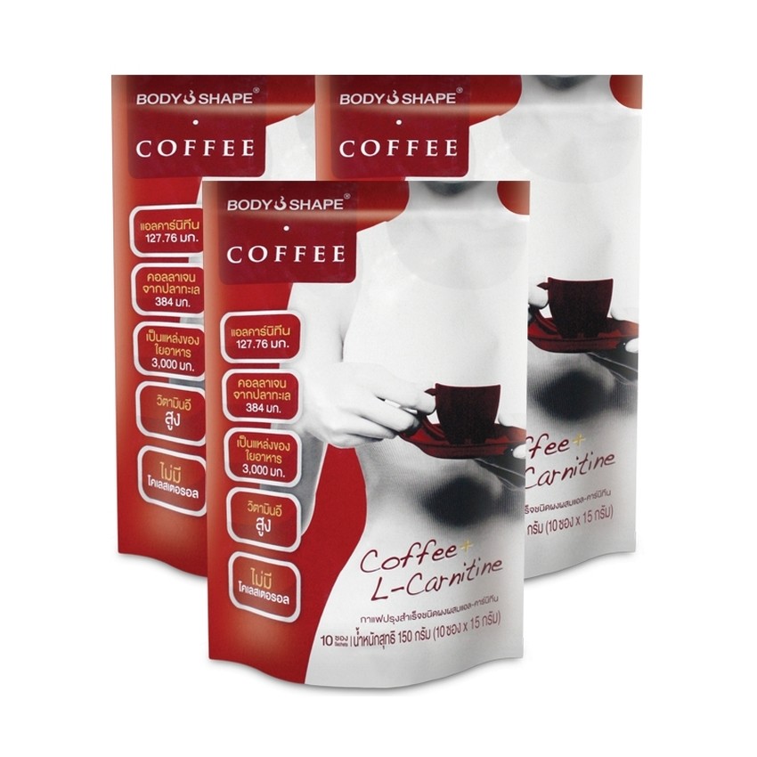ภาพหน้าปกสินค้าBody Shape Coffee กาแฟผสมแอล-คาร์นิทีน (3 ถุง 30ซอง)
