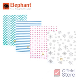 [Clearance Sale] Elephant แฟ้ม แฟ้มซองพลาสติก 6 ช่อง ไฟล์ไอเดีย F06P A4 คละสี จำนวน 1 แฟ้ม