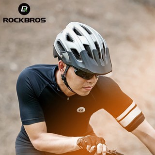 Rockbros หมวกกันน็อค ระบายอากาศ อุปกรณ์เสริม สําหรับขี่จักรยาน MTB หมวกจักรยาน 4 สี