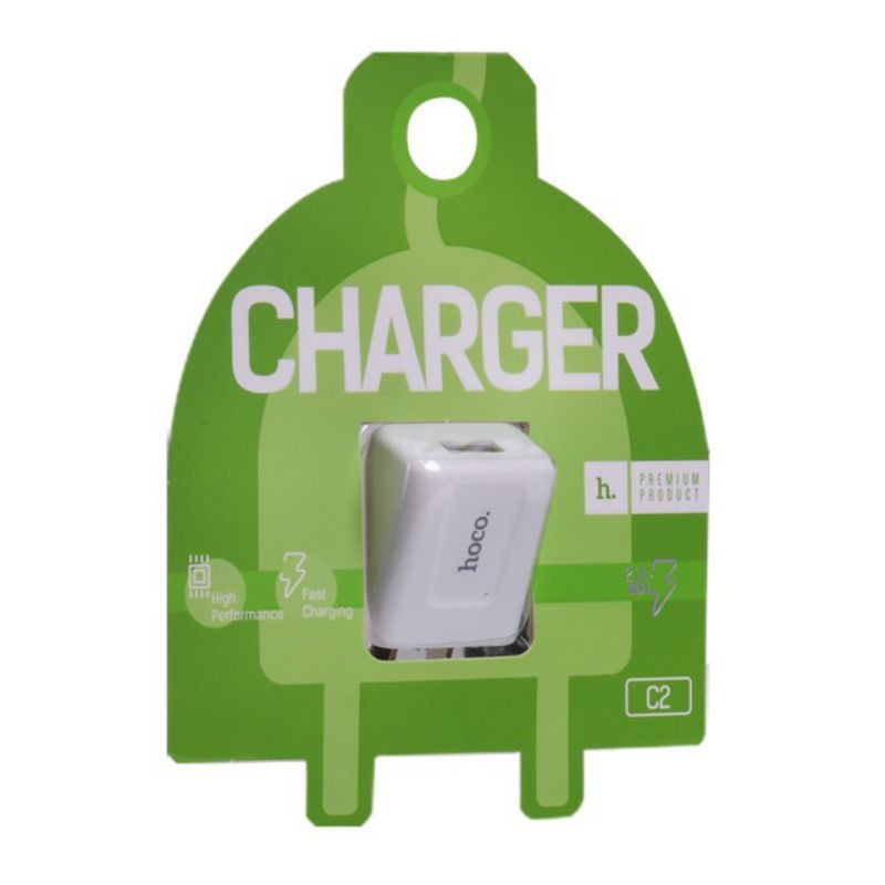 hoco C2 Adapter หัวชาร์จ 1USB กระแสไฟ 2.1A | Shopee Thailand