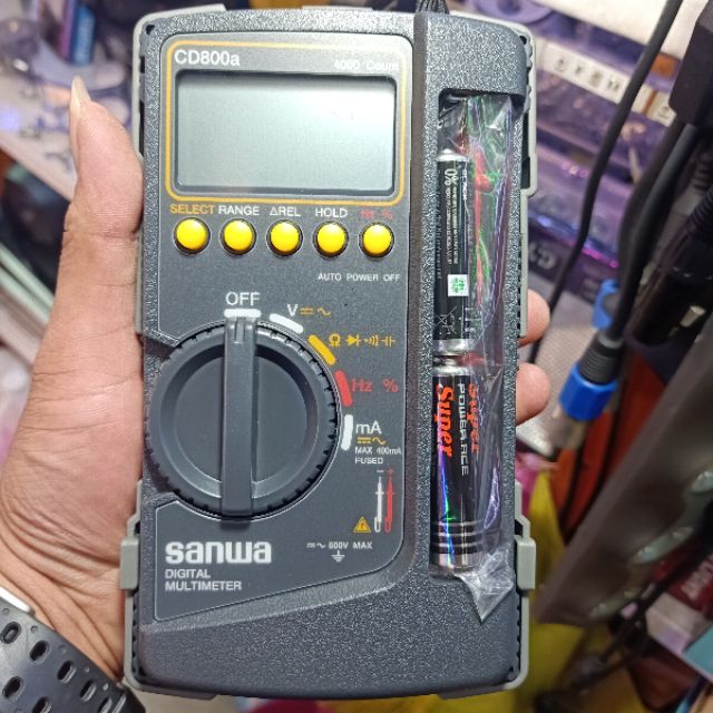 มัลติมิเตอร์-sanwa-cd800a-แท้-100-digital-multimeter-มิเตอร์วัดไฟ-ดิจิตอลมัลติมิเตอร์-มิเตอร์วัดกระแสไฟ