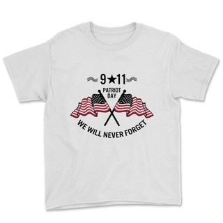 เสื้อยืดโอเวอร์ไซส์GILDAN วันผู้ร้าย Unisex เราจะไม่ลืม 11 กันยายน 9 11 2001S-3XL