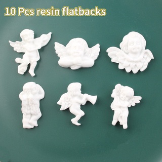 10pcs Angel Diy Resin Flatbacks Accessories Cream Epoxy Mobile Phone Case Diy Beauty Accessories