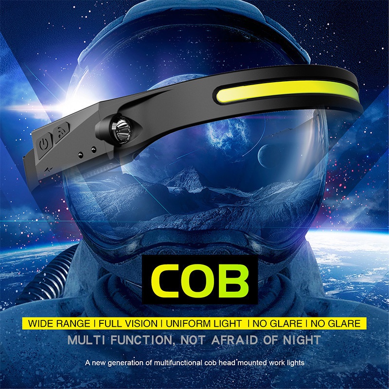 1-ชุด-cob-led-ไฟหน้าเซนเซอร์ตรวจจับแบตเตอรี่ในตัว-usb-ชาร์จไฟได้-กันน้ําน้ําหนักเบา