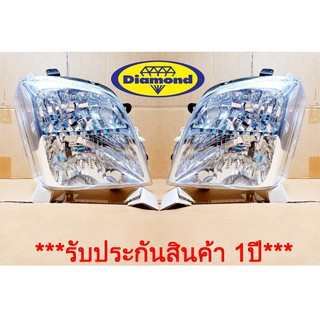 ไฟหน้า ดีแม็ก ISUZU D max ปี 2002-2006 ไฟหน้า อีซูซุ MU-7 ปี 2005 (ไม่ใช่รุ่นซีนอล) *10-84500* BB