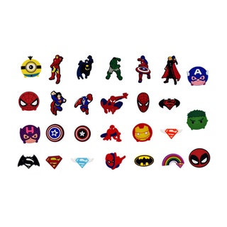 🌟Ready Stock🌟 For Crocs Jibbitz Pins Colorfully Marvel Superhero DIY Shoes Charm Button