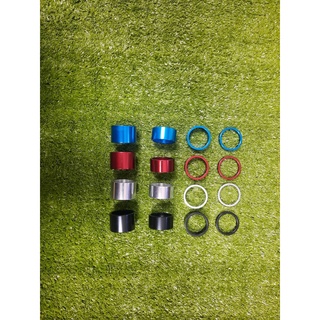 แหวน AL รองคอตะเกียบ 1 นิ้ว ลายเรียบ (มี 4 ขนาดคือ 5, 10, 15 และ 20mm.)(มี 4 สีคือ ดำ, แดง, ฟ้า และ เงิน) Made in Taiwan