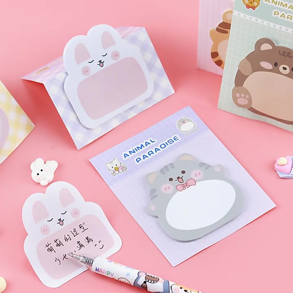 กระดาษโน๊ตสัตว์การ์ตูน-sticky-note-ฉลาก-กระดาษโน้ต-กระดาษโพสอิทน่ารัก-บุ๊คมาร์ก