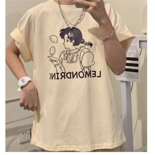 พร้อมส่ง เสื้อยืดสไตล์น่ารัก สีขาวไข่