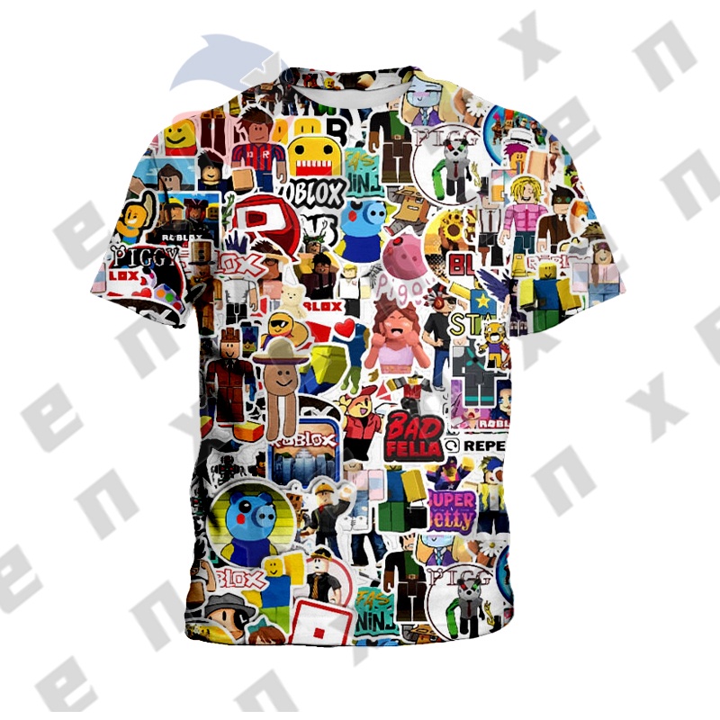 ใหม่-roblox-เสื้อยืดแขนสั้น-ลายการ์ตูนเลโก้-แฟชั่นฤดูร้อน-สําหรับเด็กผู้ชาย-อายุ-3-13-ปี-110-160