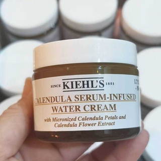 SEP02 ส่งฟรี Kiehl’s Calendula serum-infused water cream 50ml  ครั้งแรกของครีม calendula เนื้อเซรั่ม