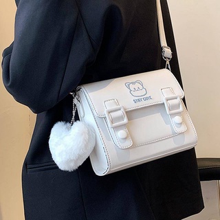 กระเป๋าทรงถัง กระเป๋าผ้าสายยาว ✡Crossbody BAG Womens Small Square Bag กระเป๋าสไตล์ Western textured Shoulder Bag 2021ให
