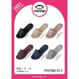 รองเท้าแตะแบบสวมผู้หญิง MONOBO รุ่น Moniga 25.2 พื้นมีลูกเล่น สายเป็นหัวใจน่ารักๆ ทนทาน